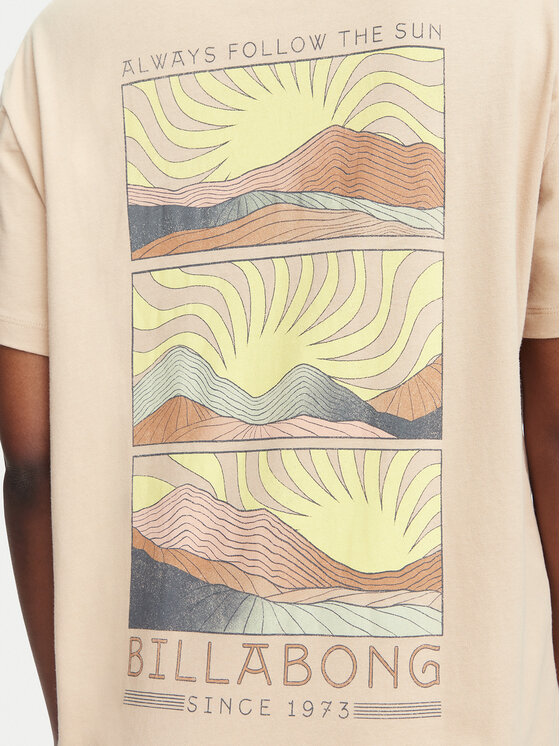 Billabong Billabong Marškinėliai Sun Phased EBJZT00423 Smėlio Oversize