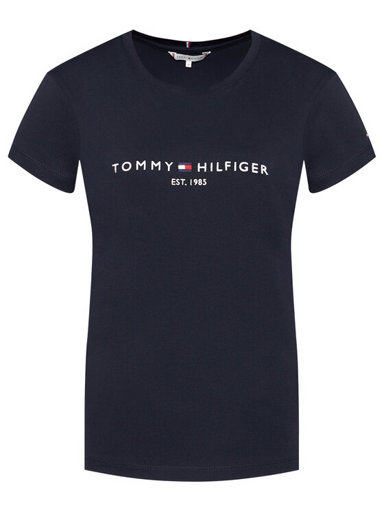 Tommy Hilfiger Tommy Hilfiger Póló Heritage C-Nk WW0WW31999 Sötétkék Regular Fit