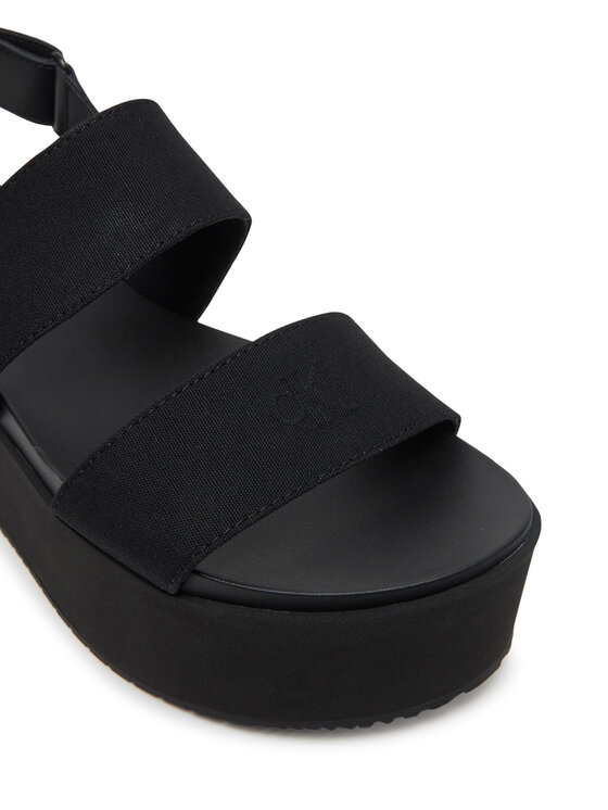 Calvin Klein Jeans Сандали Calvin Klein Jeans Flatform Sandal Sling In YW0YW01788 Черен