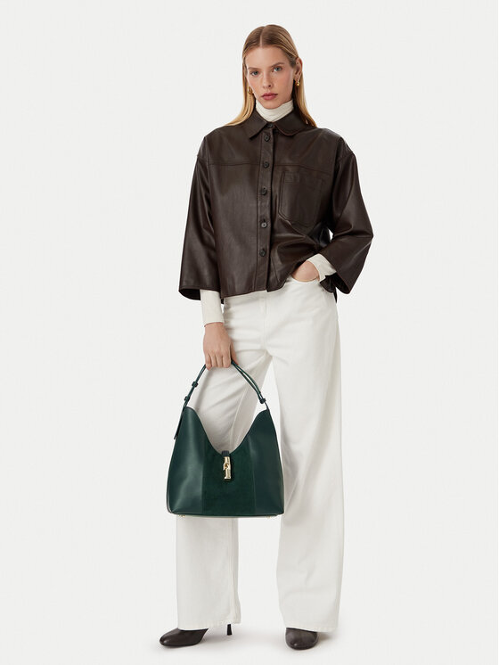 Furla Τσάντα Furla Goccia M WB01499 BX3158 CN 5137S Σκούρο πράσινο