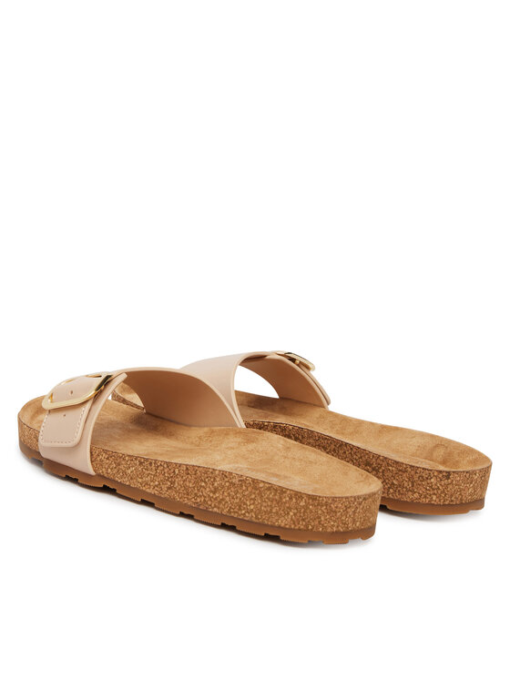 Tommy Hilfiger Παντόφλες Tommy Hilfiger Cork Footbed Slip-On FW0FW09344 Μπεζ
