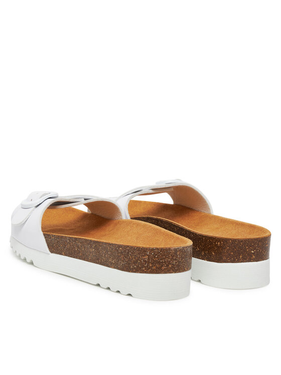 Scholl Чехли Scholl Ginni Wide MF31999 Бял