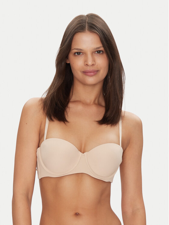 Tommy Hilfiger Tommy Hilfiger Reggiseno a balconcino UW0UW05378 Beige
