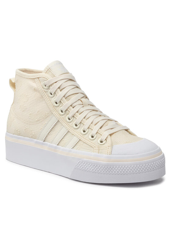 adidas Снікерcи adidas Nizza Platform Mid W GX8356 Бежевий