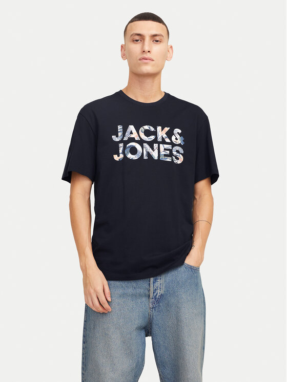 Jack & Jones Jack & Jones Majica Bryan 12268127 Mornarsko modra Relaxed Fit