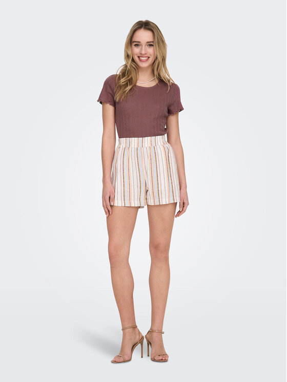 ONLY ONLY Póló Carlotta 15256154 Rózsaszín Tight Fit