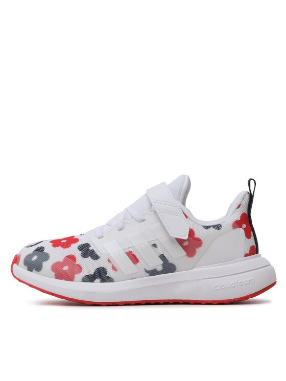 adidas Sneakers adidas Fortarun 2.0 Cloudfoam Sport Running Elastic Lace Top Strap Shoes GZ9754 Bianco