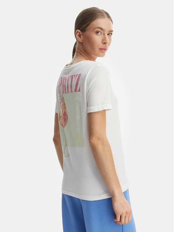 ONLY ONLY Camiseta Kita 15291465 Blanco Regular Fit
