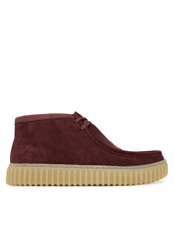 Clarks Черевики Clarks Torhill Hi 26183423 Бордовий