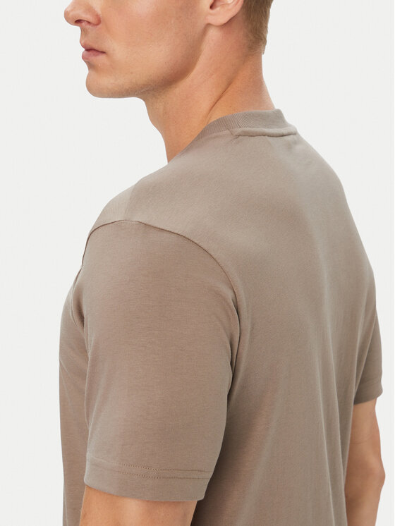 BOSS BOSS Camiseta Logo 50553652 Beige oscuro Regular Fit