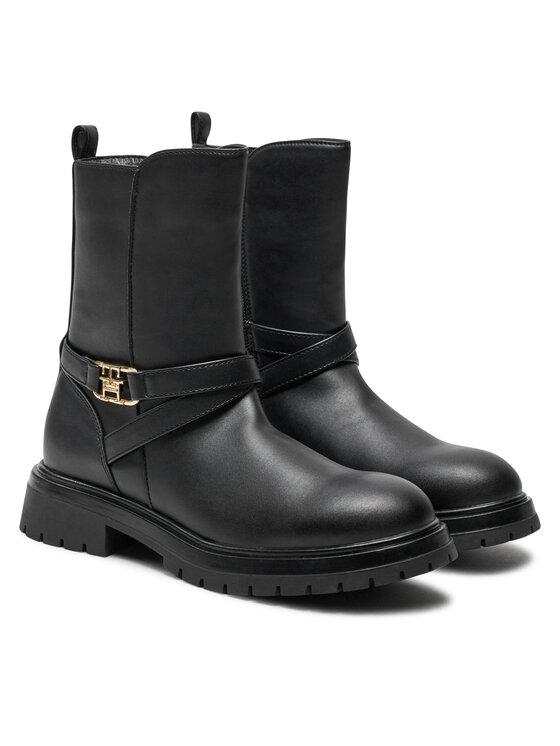 Tommy Hilfiger Aulinukai Tommy Hilfiger Boot T3A5-33574-1351 S Juoda
