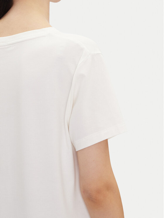HUGO HUGO T-shirt Nika_T-Shirt 50540046 Écru Regular Fit
