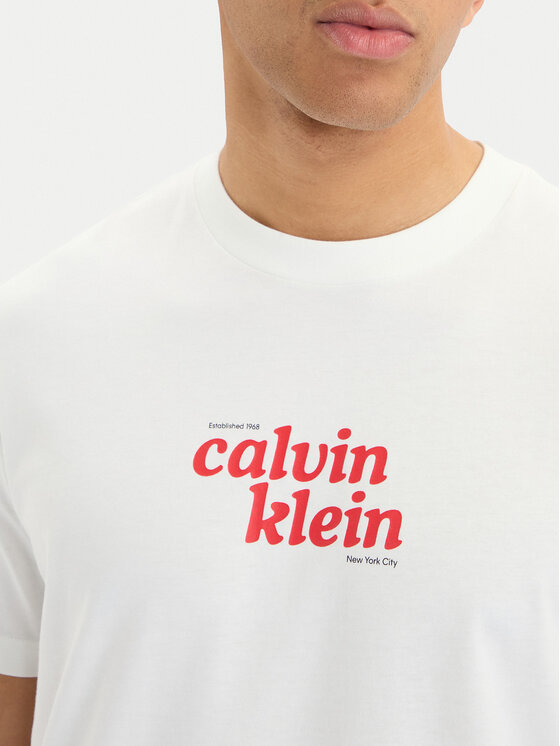 Calvin Klein Jeans Calvin Klein Jeans Camiseta SS 20S  LV04RG815G Blanco Regular Fit