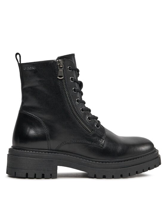 Geox Trapper stila apavi Geox D Iridea F D16HRF 00043 C9999 Melns