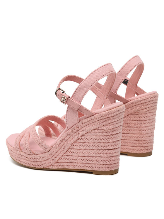 Tommy Hilfiger Espadrillas Tommy Hilfiger Essential Wedge Sandal FW0FW07159 Rosa