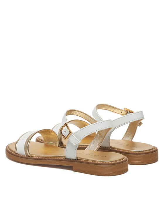 Tommy Hilfiger Sandały Tommy Hilfiger Sandal T4A2-33944-1281 S Biały
