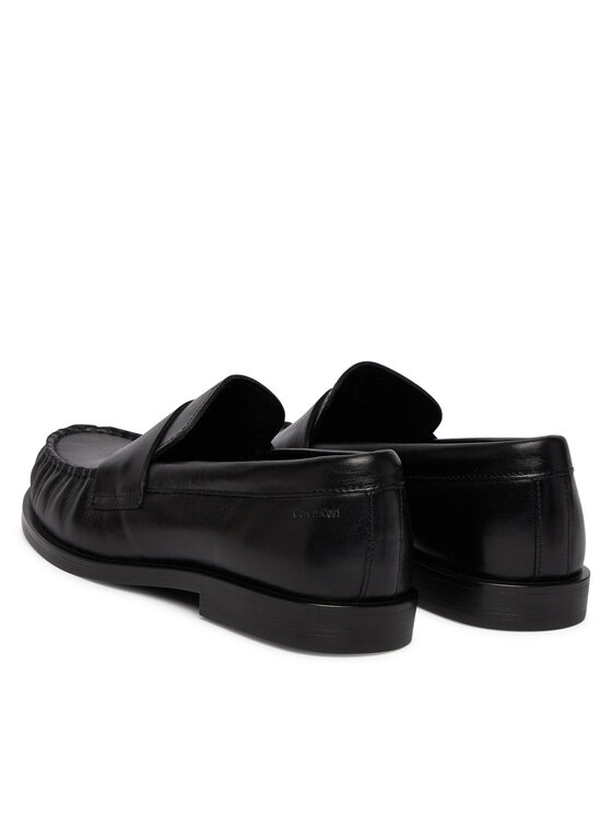 Calvin Klein Loaferke Calvin Klein Round Loafer Lth HW0HW03031 Črna