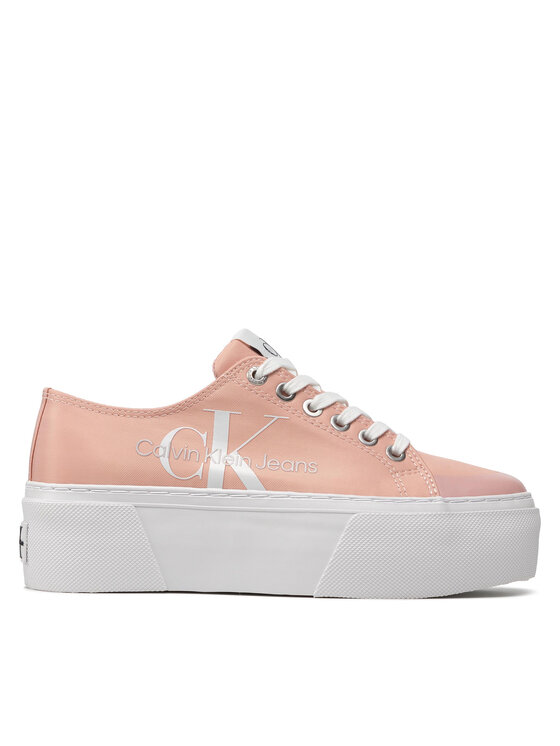 Calvin Klein Jeans Сникърси Calvin Klein Jeans Flatform Vulcanized Extra 1 YW0YW00493 Розов