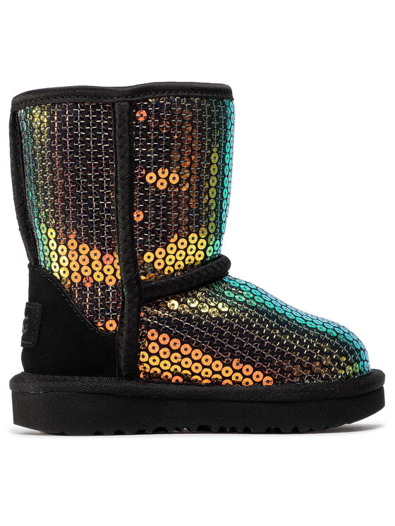 Ugg Снігоходи Ugg T Classic II Stellar Sequin 1112245T Чорний