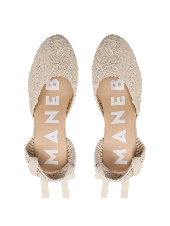 Manebi Espadrilles Manebi Wedge Espadrilles G 4.3 WV Bézs