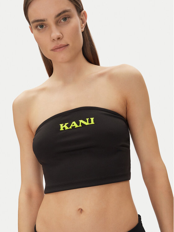 Karl Kani Karl Kani Топ Retro Bandeau 61310127 Чорний Slim Fit