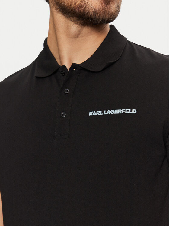 KARL LAGERFELD KARL LAGERFELD Polo majica 745094 551225 Črna Regular Fit