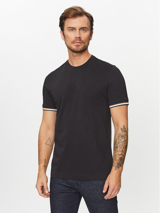 BOSS Boss Футболка Thompson 04 50501097 Чорний Regular Fit