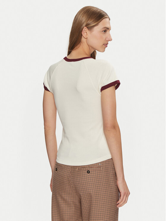 Tommy Hilfiger Tommy Hilfiger Póló WW0WW43898 Bézs Slim Fit