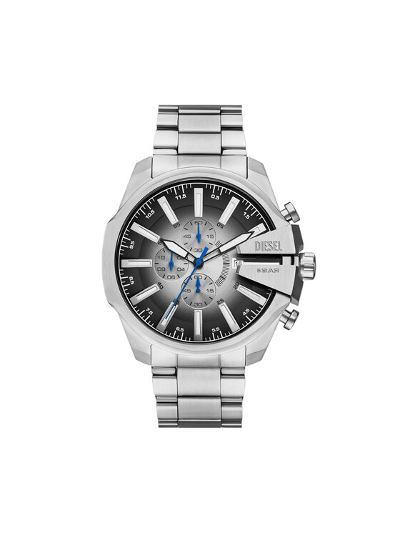 Diesel Годинник Diesel Mega Chief Slim DZ4686 Срібний