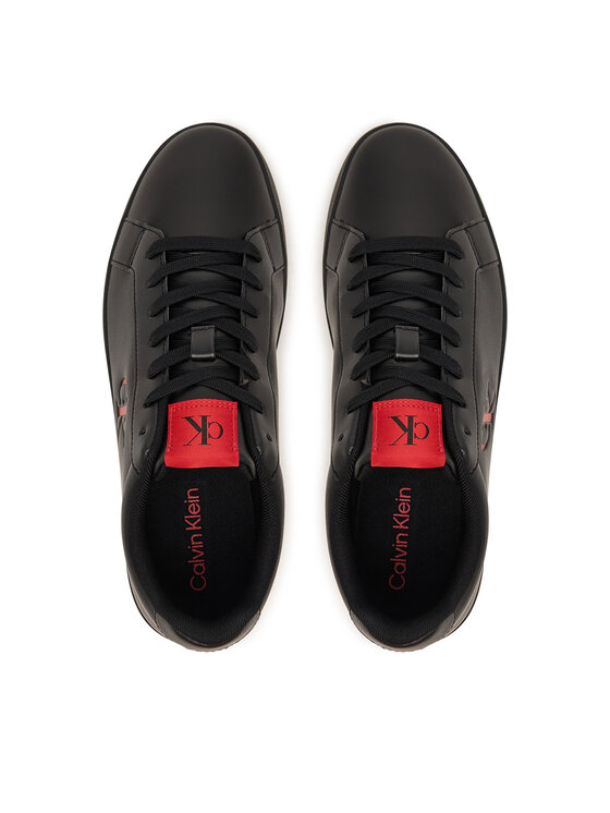 Calvin Klein Сникърси Calvin Klein 3 Cupsole Derby Pu Smo HM0HM02458 Черен