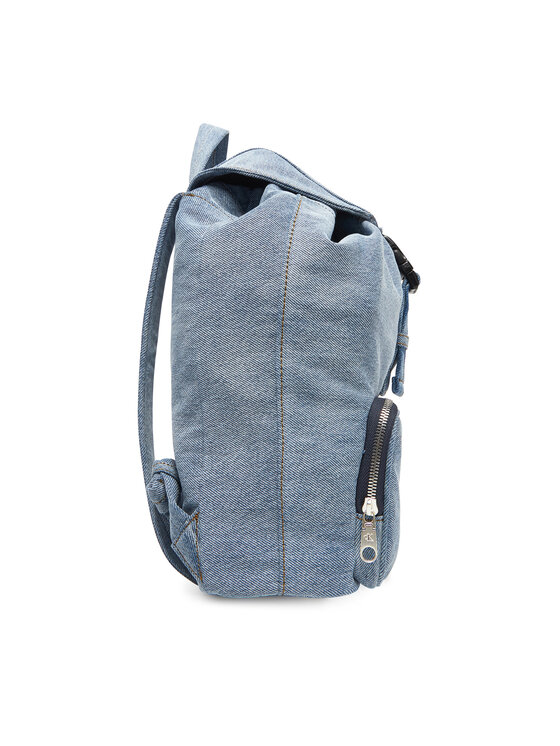 Calvin Klein Ruksak Calvin Klein Denim Luna Mini Flap Backpack LV04F3216G Svijetlo plava