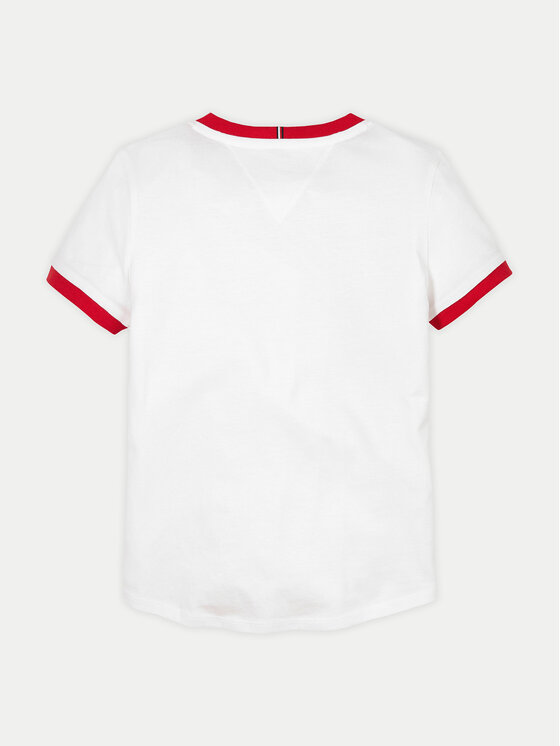 Tommy Hilfiger Tommy Hilfiger Póló KG0KG08528 S Fehér Regular Fit