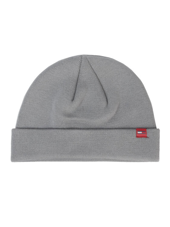 Tommy Jeans Шапка Tommy Jeans Tjm Flah Short Beanie AM0AM05194 Сив