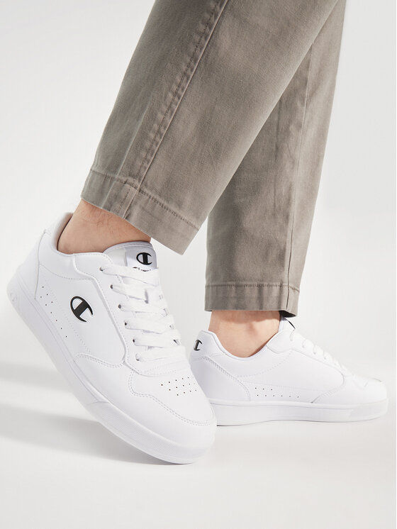 Champion Snīkeri Champion New Court Low Cut Shoe S22075-CHA-WW006 Balts