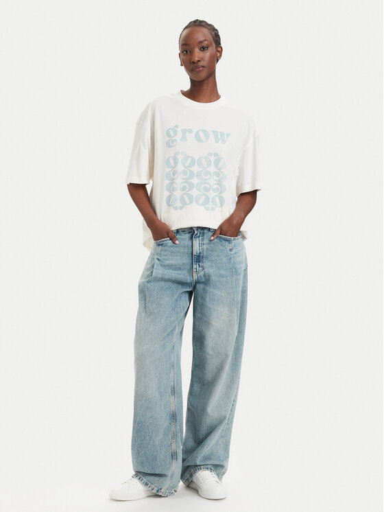 BOSS BOSS Camiseta Eboys 50566831 Crema Relaxed Fit