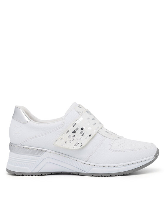 Rieker Sneakers Rieker N4354-81 Alb