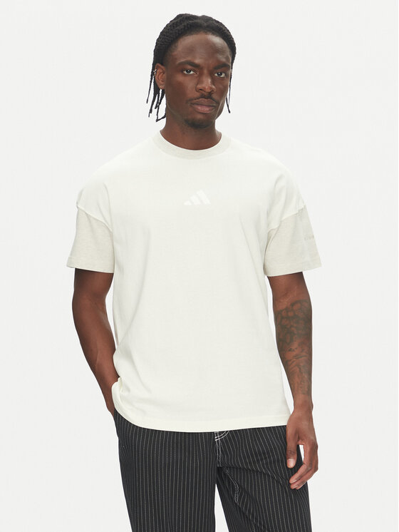 adidas adidas Футболка ALL SZN Colorblock JJ3679 Білий Loose Fit