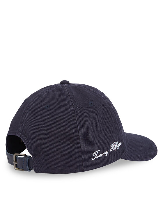 Tommy Hilfiger Kšiltovka Tommy Hilfiger Seasonal Flag Wash 6 Panel Cap AM0AM13348 Tmavomodrá