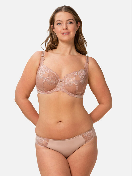 Triumph Triumph Nedrček s kostjo Wild Peony Florale 10209608 Roza