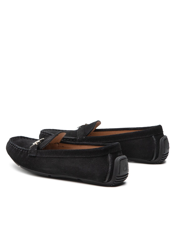 Calvin Klein Mokasyny Calvin Klein Driving Moc W/Hdw HW0HW01304 Czarny