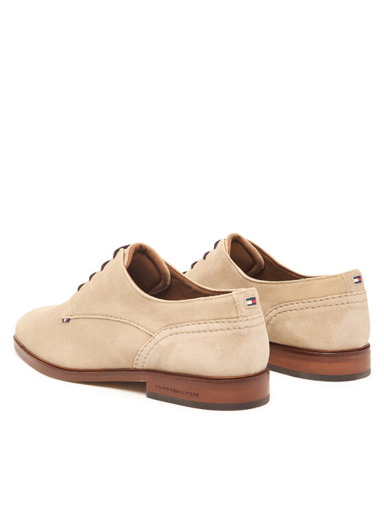 Tommy Hilfiger Nizki čevlji Tommy Hilfiger Dress FM0FM05776 Bež