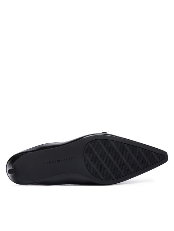 Tommy Hilfiger Pantofi pumps Tommy Hilfiger Th Buckle Kitten Slingback Pump FW0FW09384 Negru