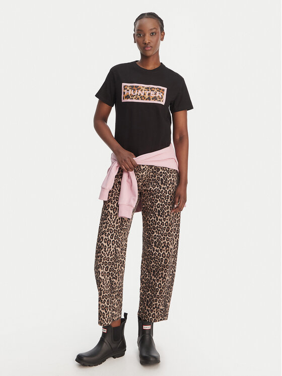 Hunter Hunter Футболка Essentials HARW0011261 Чорний Regular Fit