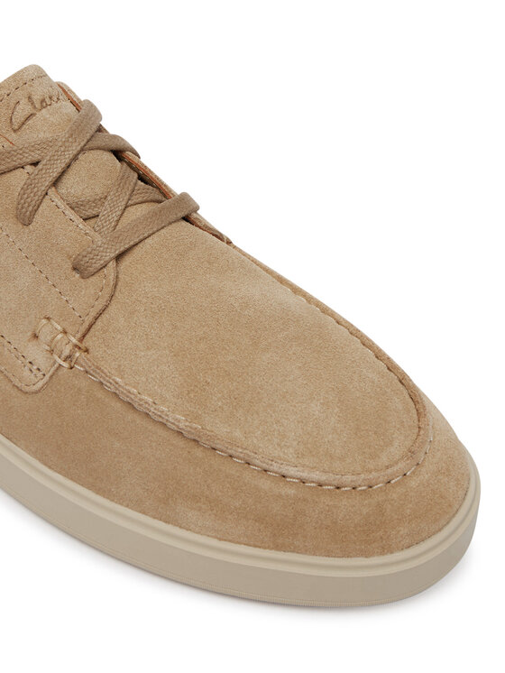 Clarks Pusbačiai Clarks Lockford Boat 26186187 Smėlio