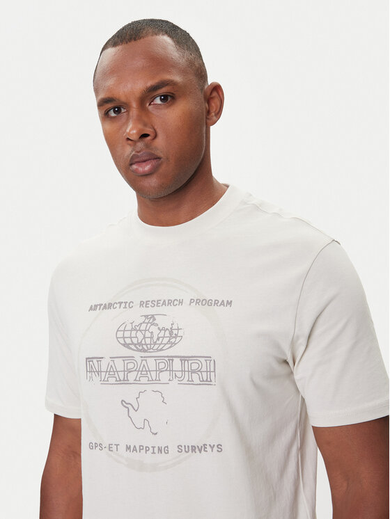 Napapijri Napapijri Camiseta S-Bald NP0A88SF Beis Regular Fit