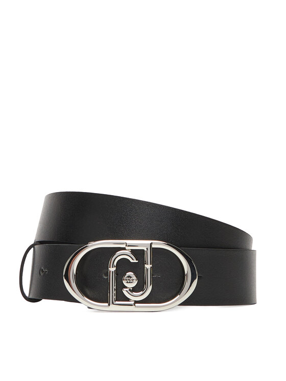 Pasek ułożony w poziomie, zapięcie widoczne z przodu w dolnej części kadru.