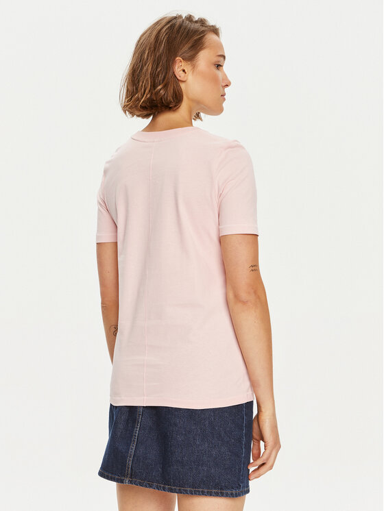 Tommy Hilfiger Tommy Hilfiger Póló Script WW0WW42589 Rózsaszín Regular Fit