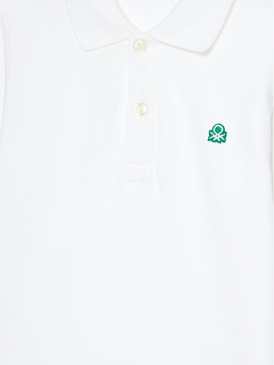 United Colors Of Benetton United Colors Of Benetton Polo majica 3089G3009 Bela Regular Fit