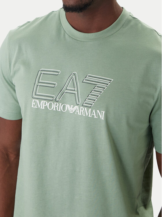 EA7 Emporio Armani EA7 Emporio Armani Camiseta 7M001307 AF10375 U7243 Verde Regular Fit