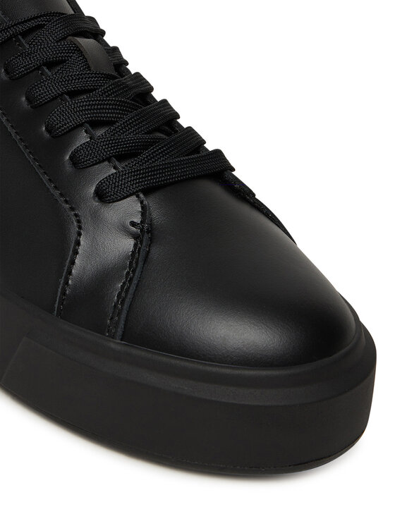 Calvin Klein Tenisice Calvin Klein Basket Cupsole Laceup Lth Ml YW0YW01945 Crna